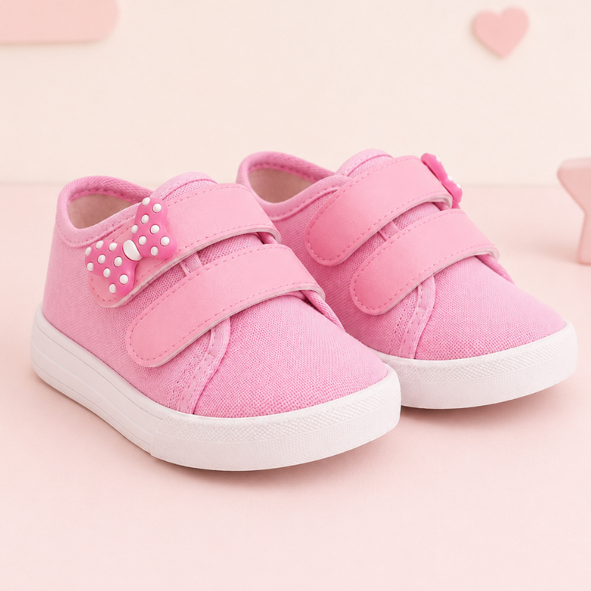 Tênis Infantil Menina Escolar Casual com Aplicaç