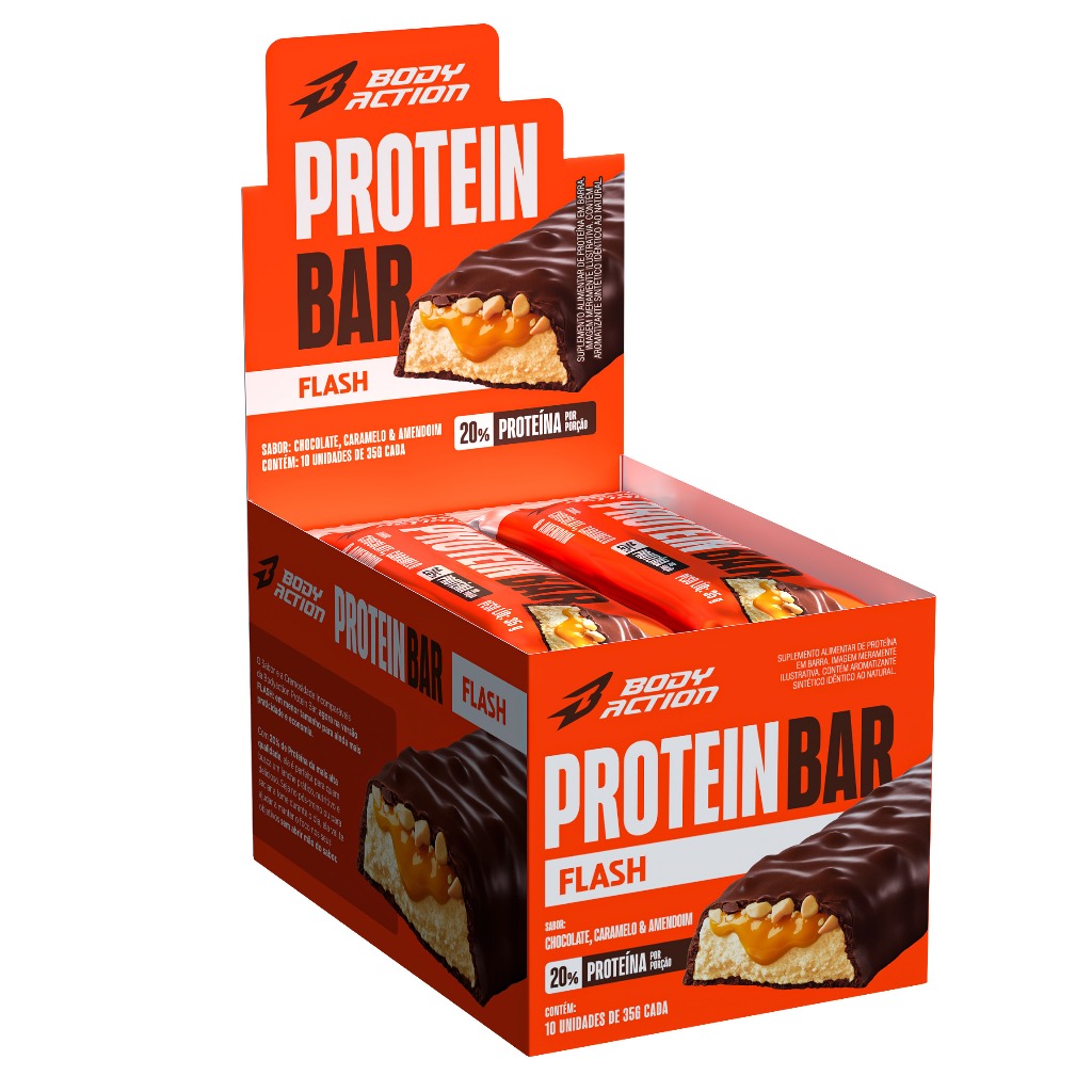 Barra de Proteína Snacks Protein Bar Flash 35g 10