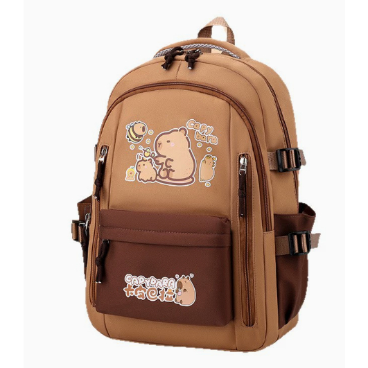 Mochila capivara impermeável feminina de tamanho