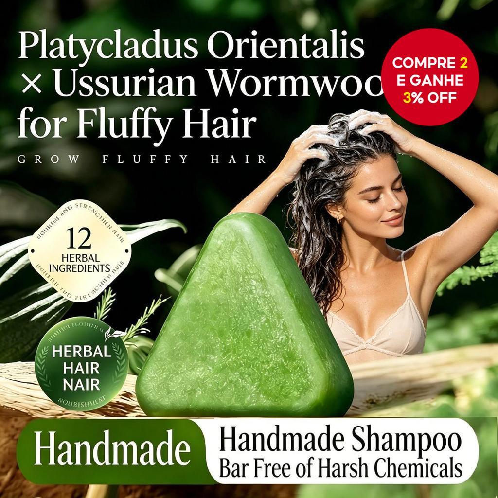 Usmaan Shampoo Antiqueda Sabonete Herbal Hair Care