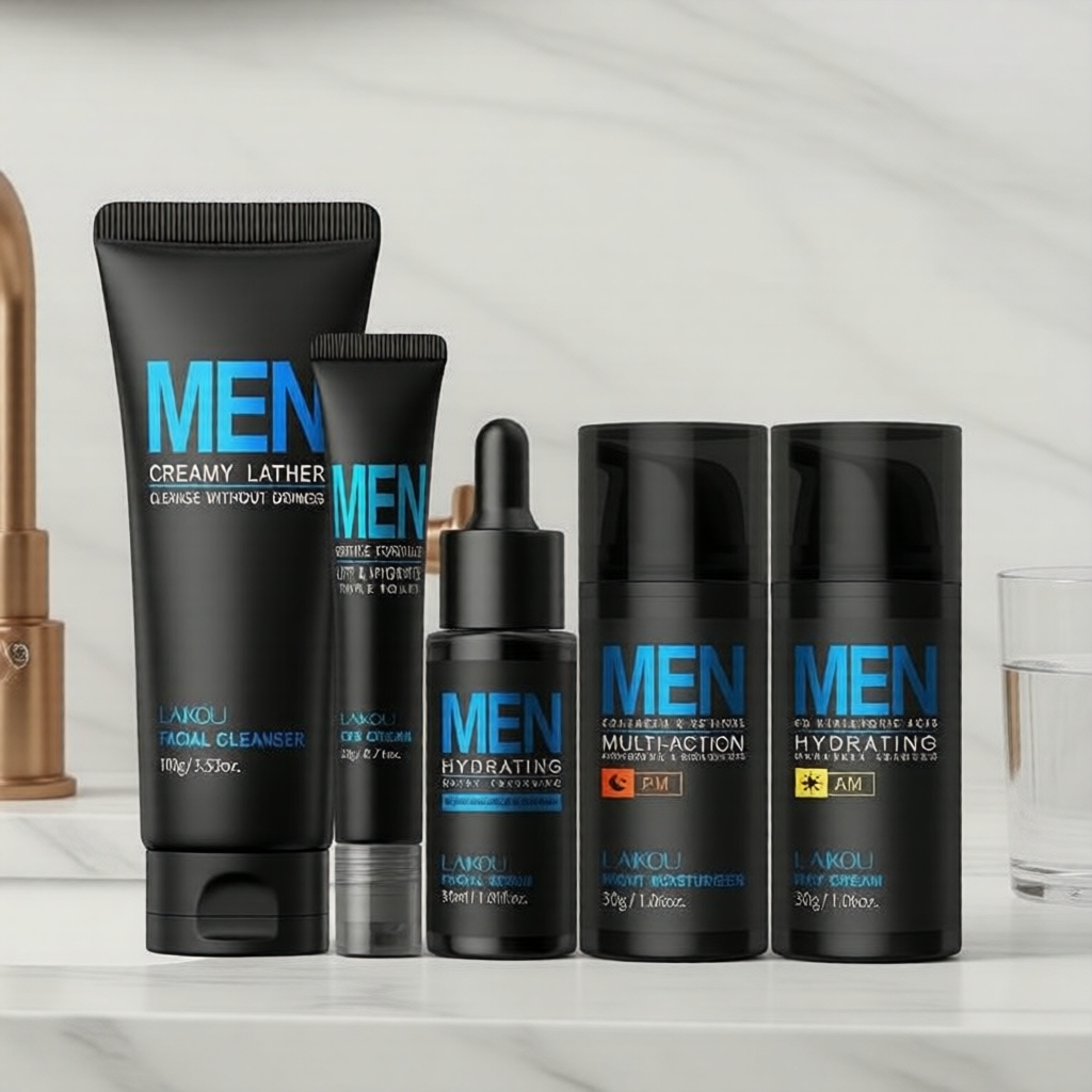 Kit de cuidados masculinos LAIKOU 5 em 1: gel de l