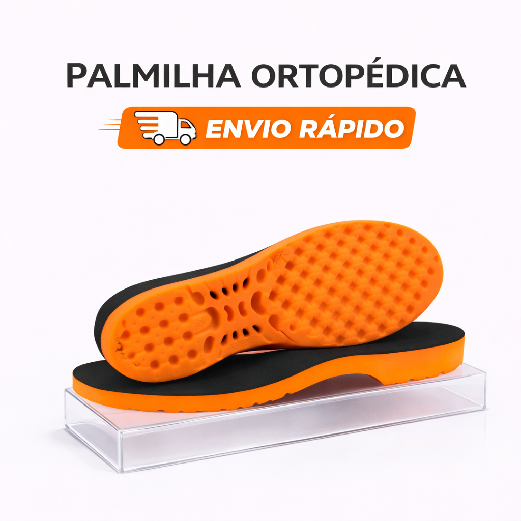 Palmilha Ortopédica Gel Para Dor No Pé Esporão 
