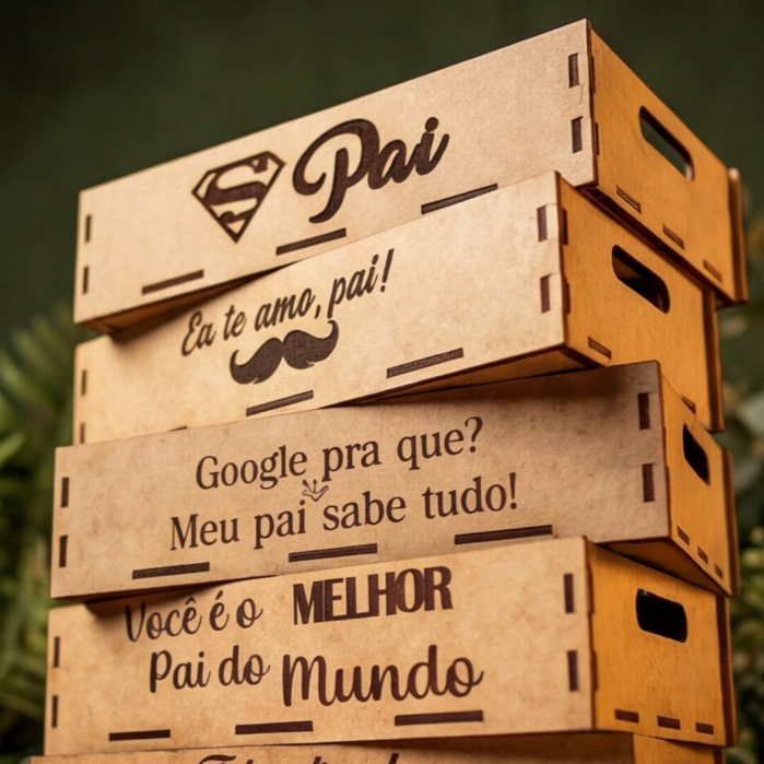 KIT 10 UND CESTA BANDEJA 10×15 DIA DOS PAIS P