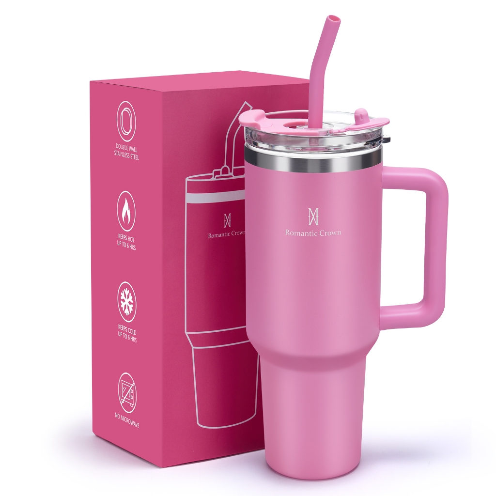 ROMANTIC CROWN Copo Térmico Inox Portátil 1200ml