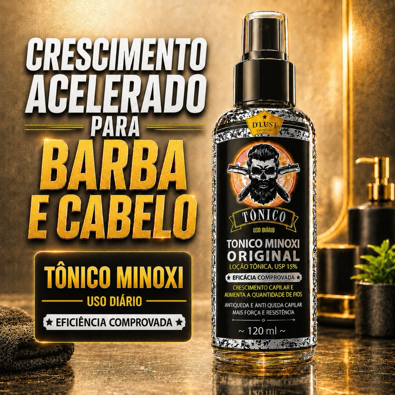 Tônico Capilar Cabelo Barba Sobrancelha Ultra Min