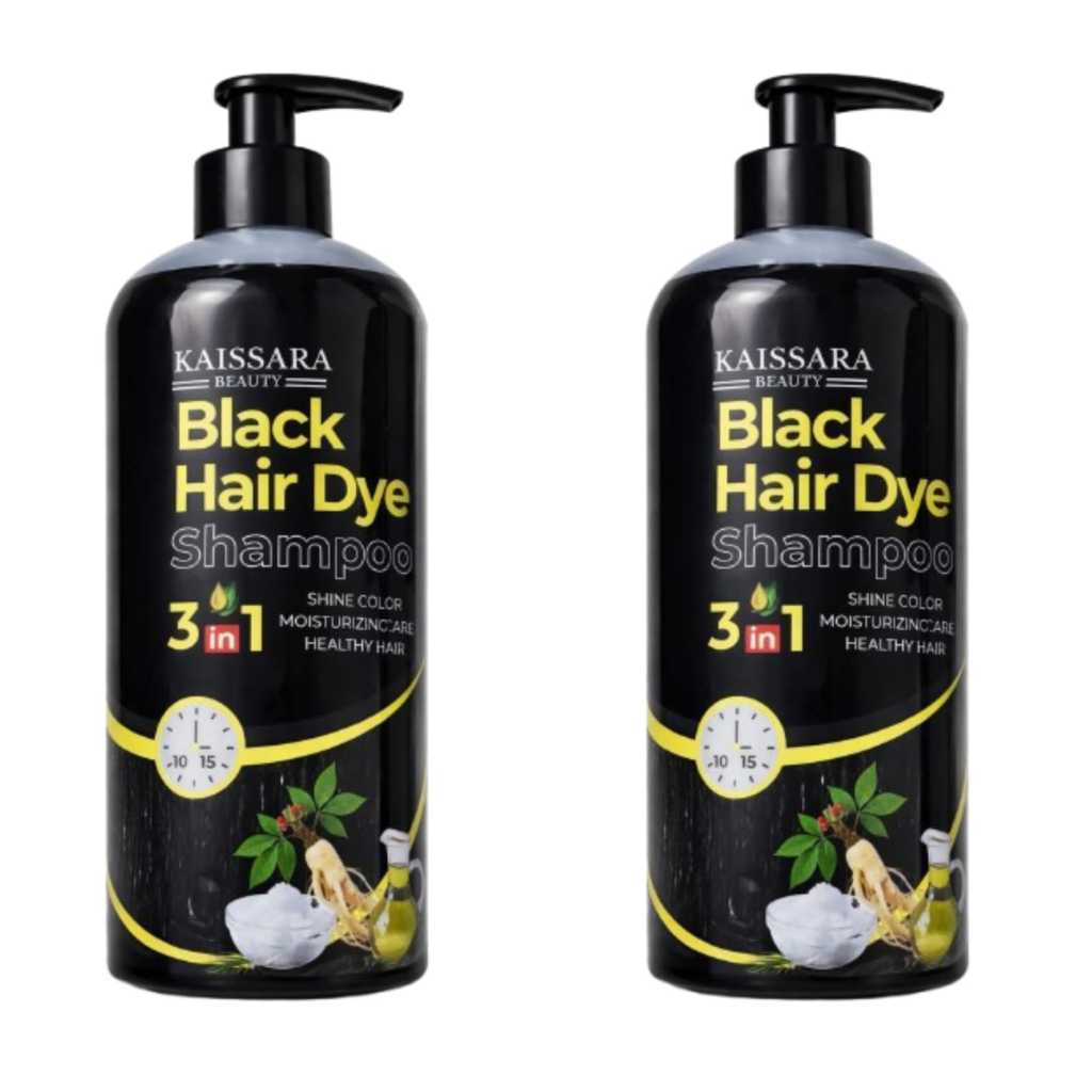 KIT 2 Shampoo de tintura de cabelo 3 em 1- 500ML C