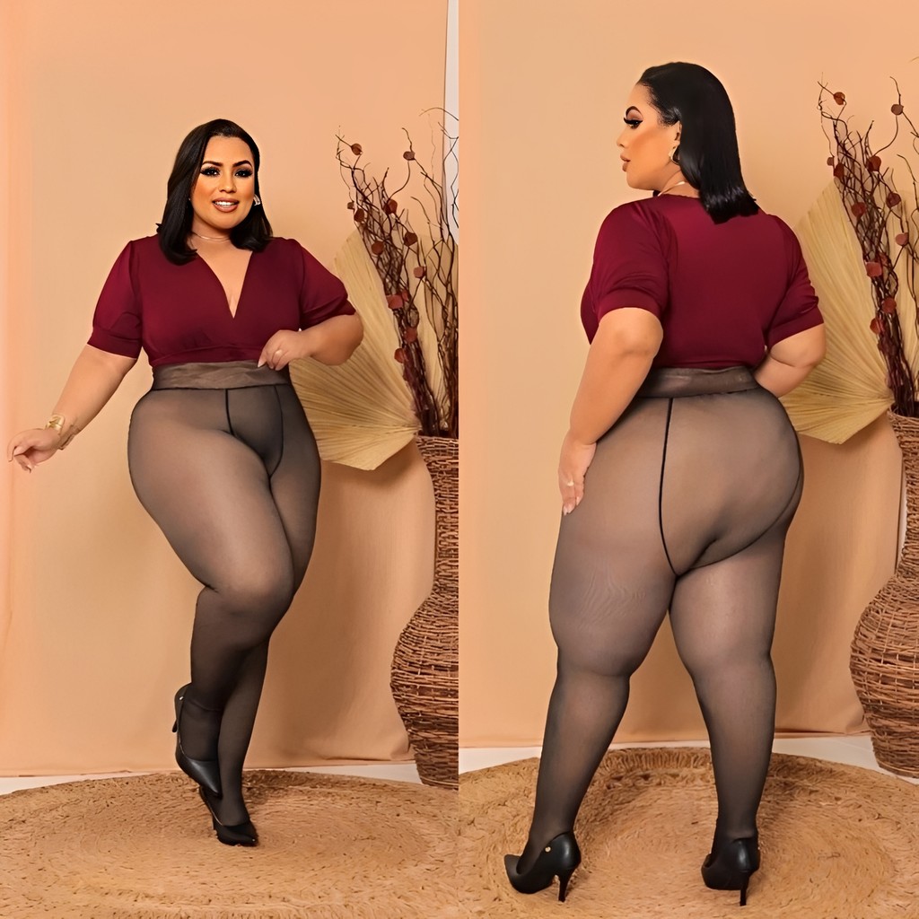Meia Calça Térmica Plus Size Postura única Tuci