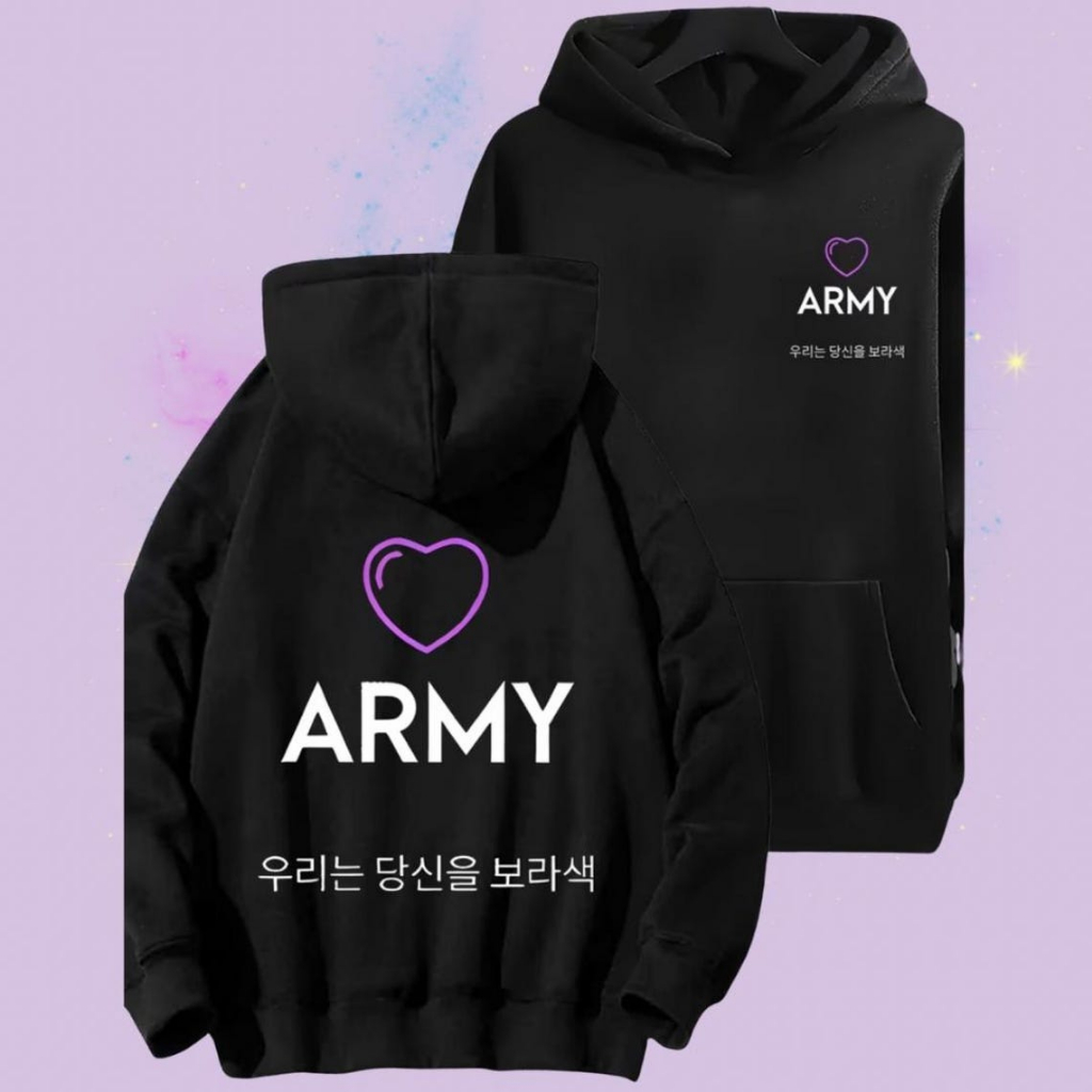 Blusa Moletom com capuz BTS ARMY World Tour 2026 p