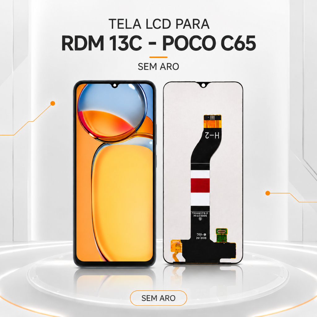 Tela Frontal Display Touch LCD Para Red mi 13C / P