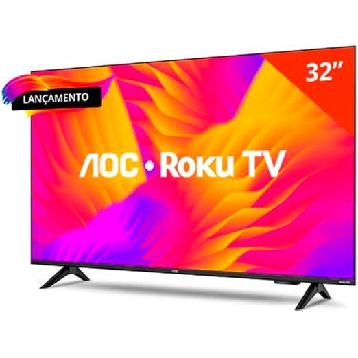 Smart TV 32 HD AOC 32S5155/78G Roku TV Wi-Fi