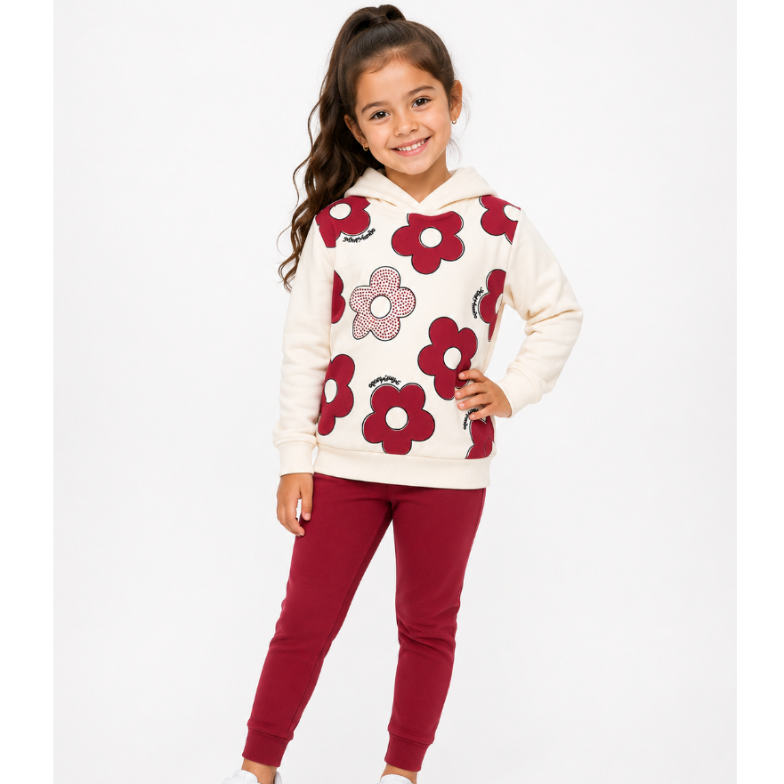 Conjunto Moletom Feminino Inverno Peluciado Com Ca