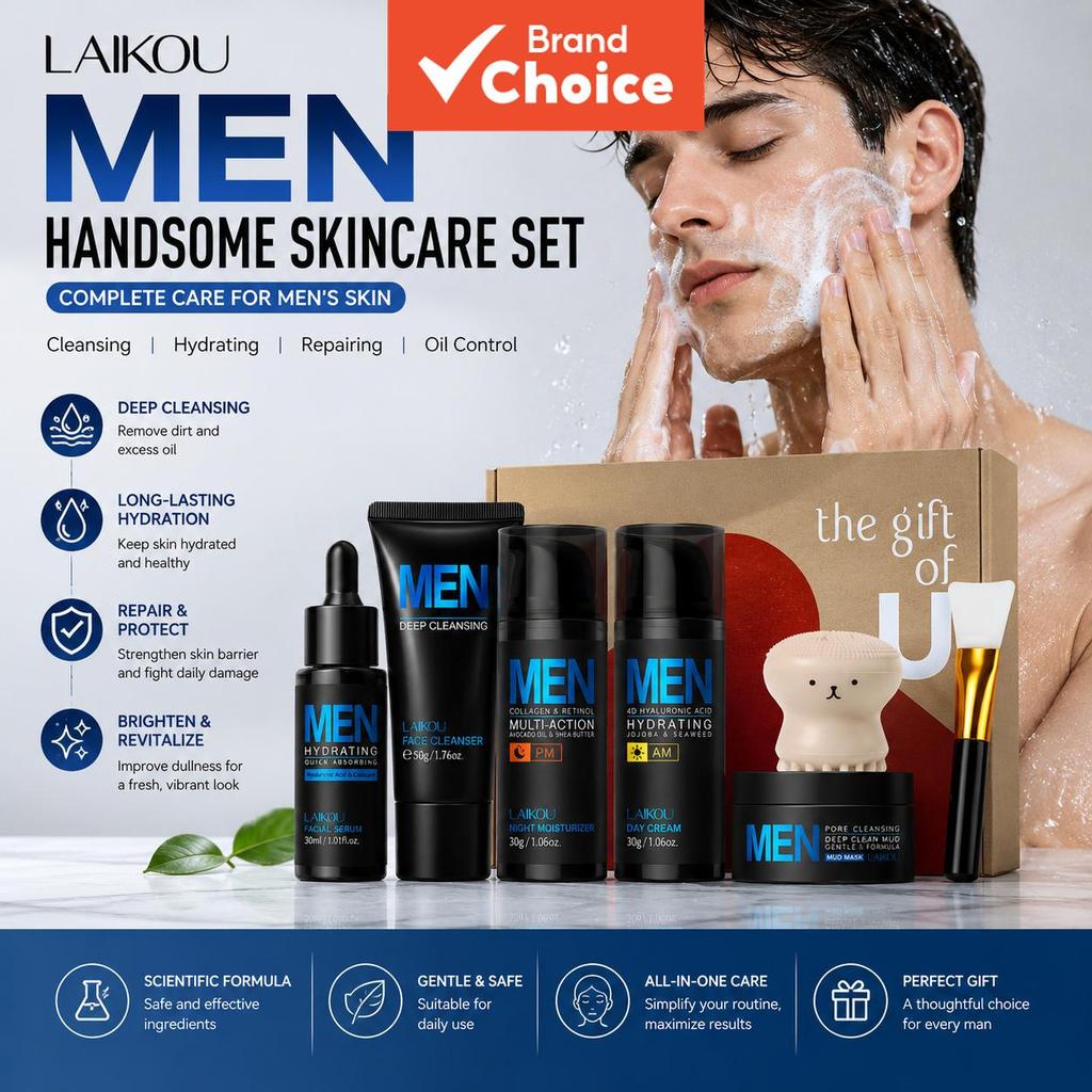Conjunto de cuidados com a pele LAIKOU Men –