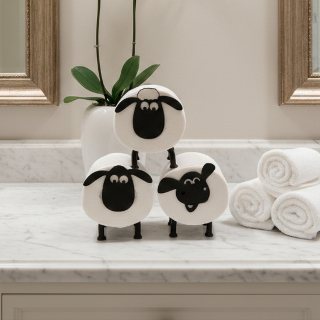 Suporte de Papel Higiênico Ovelha Carneiro Shaun 