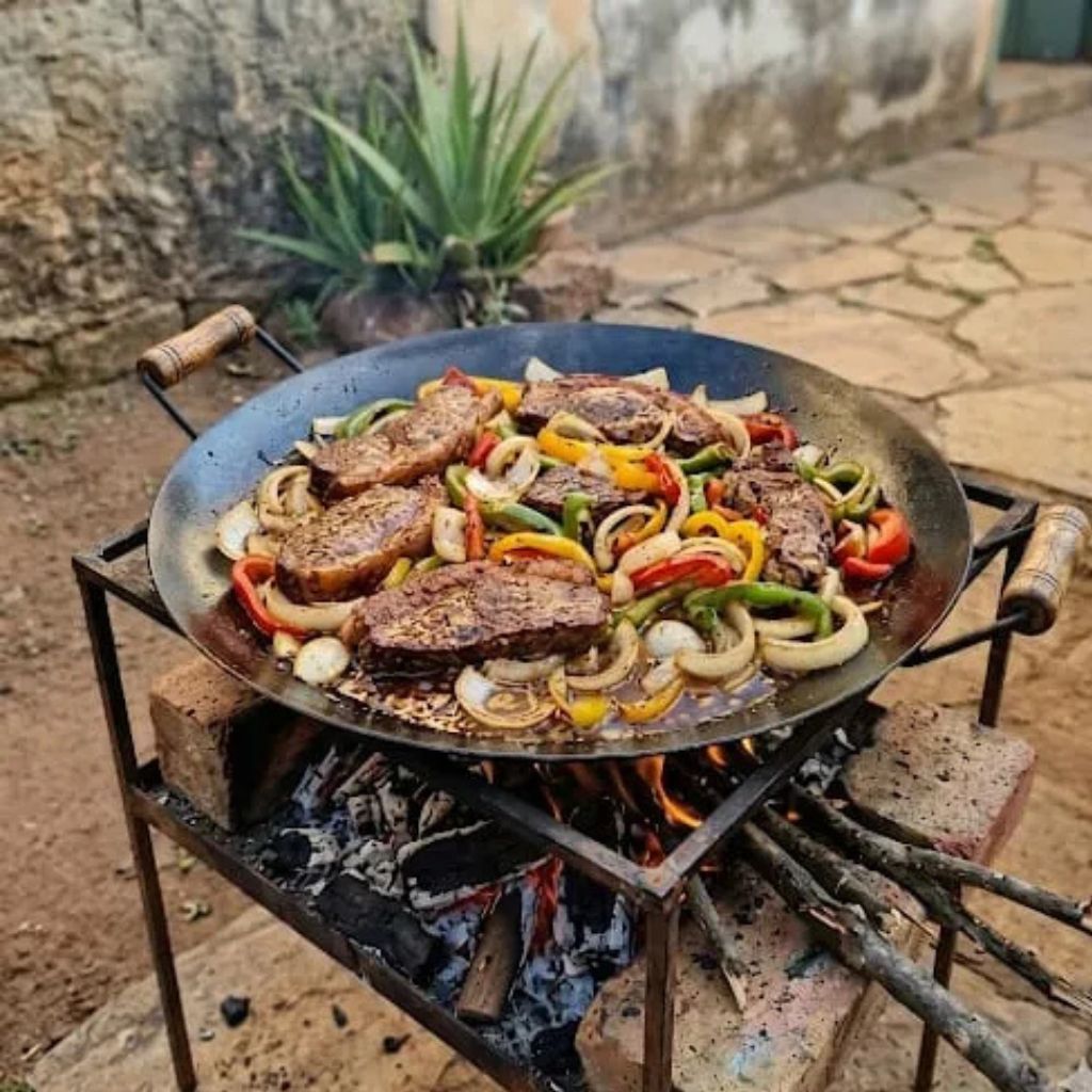 Chapa Disco de Arado em Aço com Ferro Paella Gran