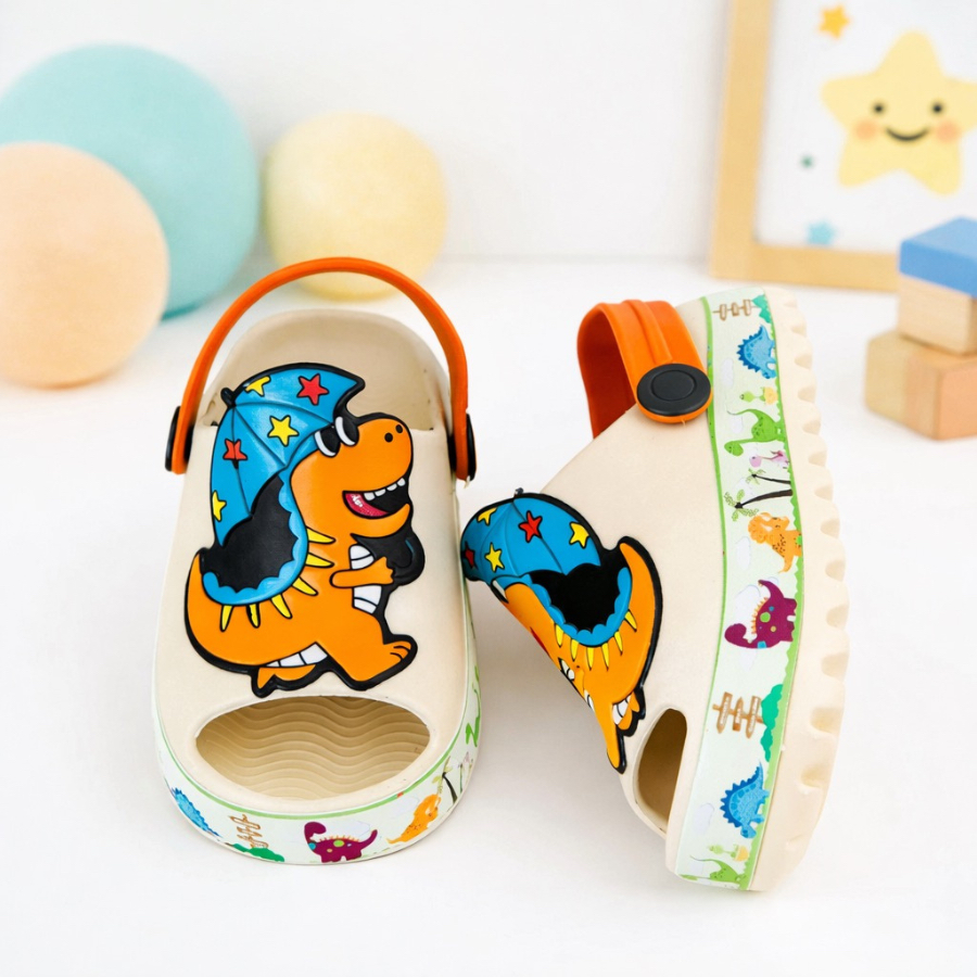 Sandália Babuche Infantil Dinossauro Menino Antid
