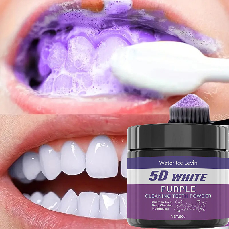 Pó Roxo Para Limpeza De Dentes-Sem Sulfato , Prof