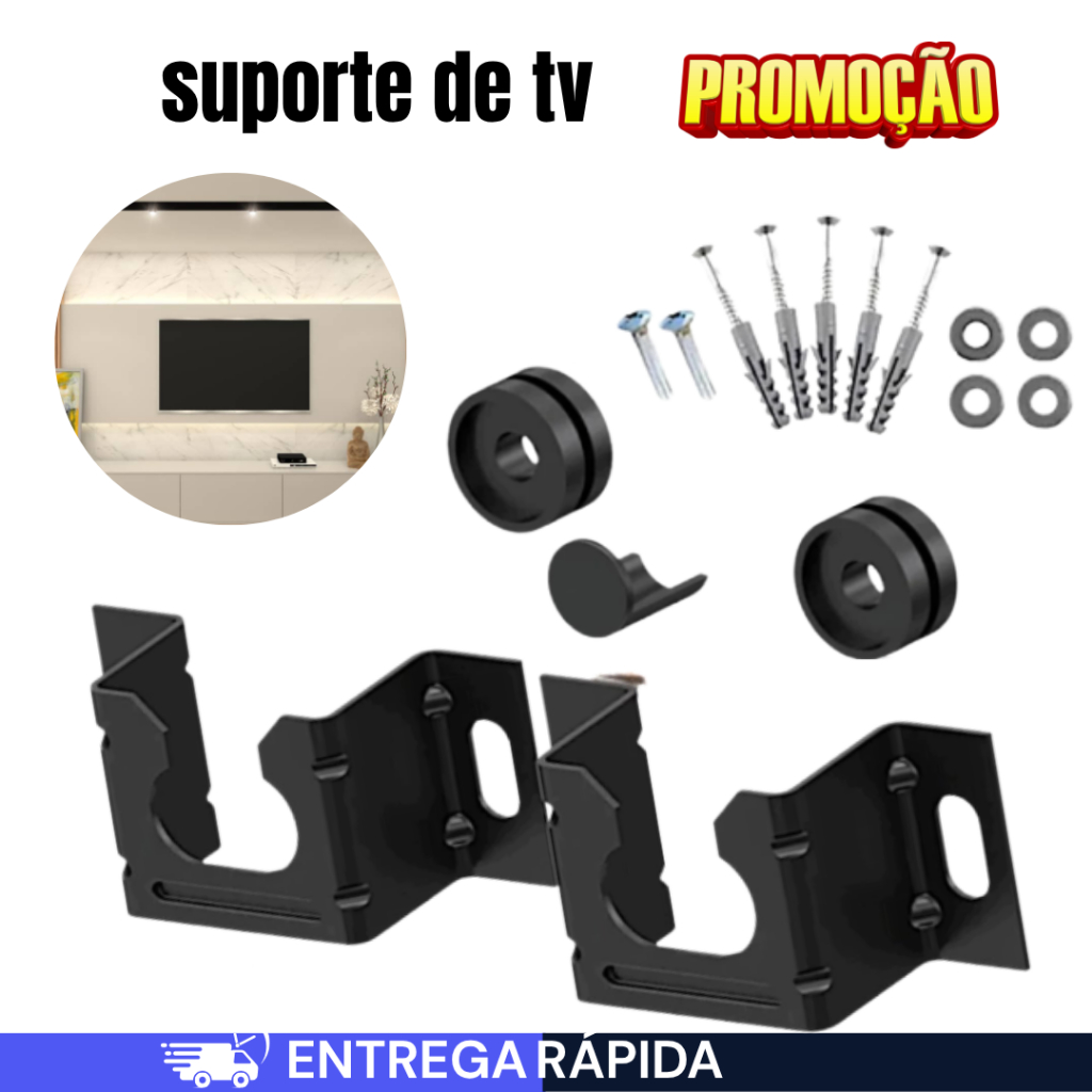 Suporte Universal Fixo Para Televisão e Monitor S