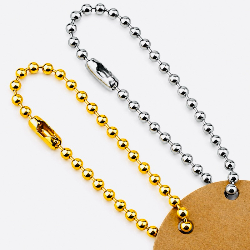 KIT Corrente De Bolinha Com Fecho De Canoa 10cm Pa