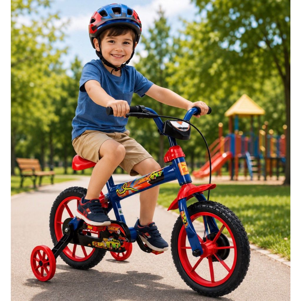 Bicicleta Infantil Aro 12 Verden com Rodinhas Cest
