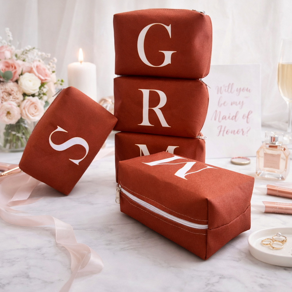 Necessaire Personalizada Inicial Porta Maquiagem F