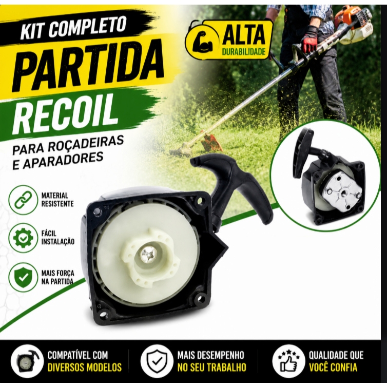 Puxador Partida Completa Roçadeira Nakasaki Nk650
