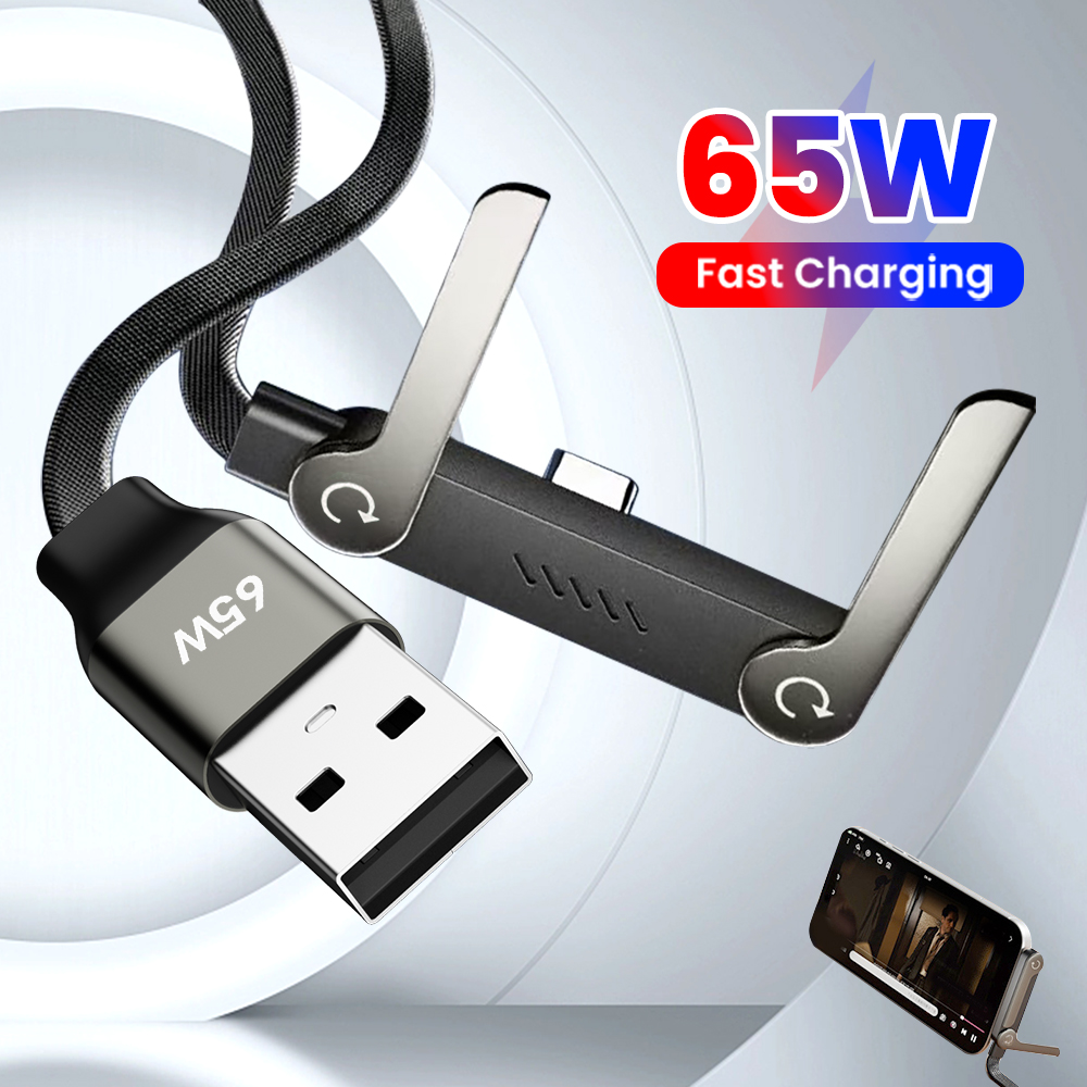65W De Carregamento Rápido USB A Para Tipo C Cabo