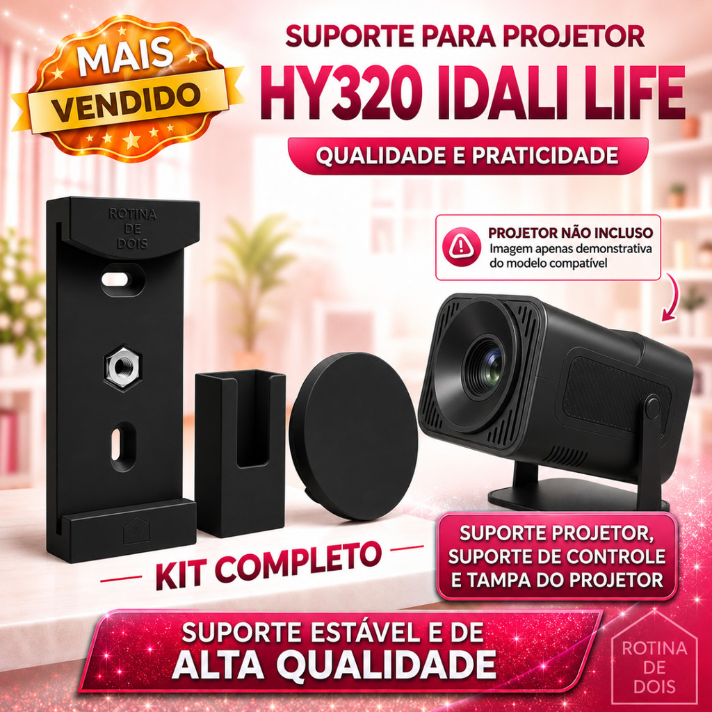 Suporte DataShow Projetor HY320 IDALI LIFE Teto Pa