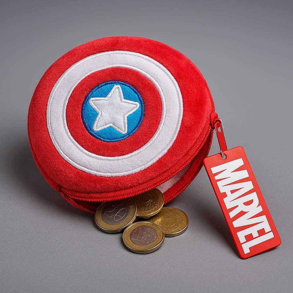 Porta Moedas Capitão América – Redondo e F