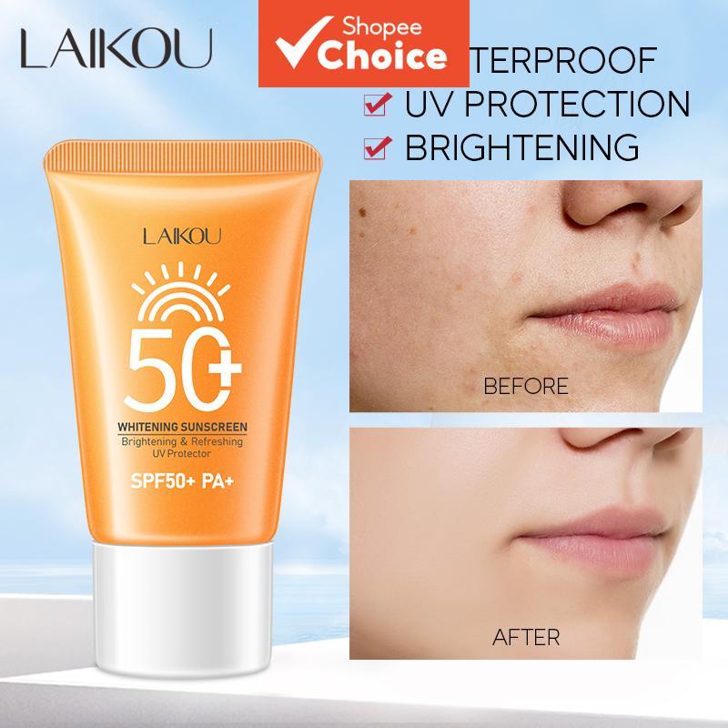 LAIKOU Creme Clareador de Proteção Solar com Fil