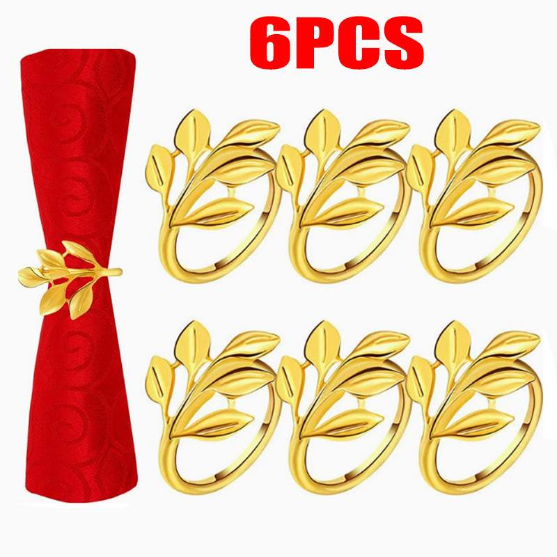 Kit 6 porta guardanapos – anéis de guardana