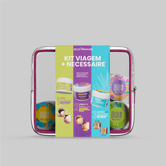 Kit Viagem Bumbum Cream + Barriguinha Cream + Esfo