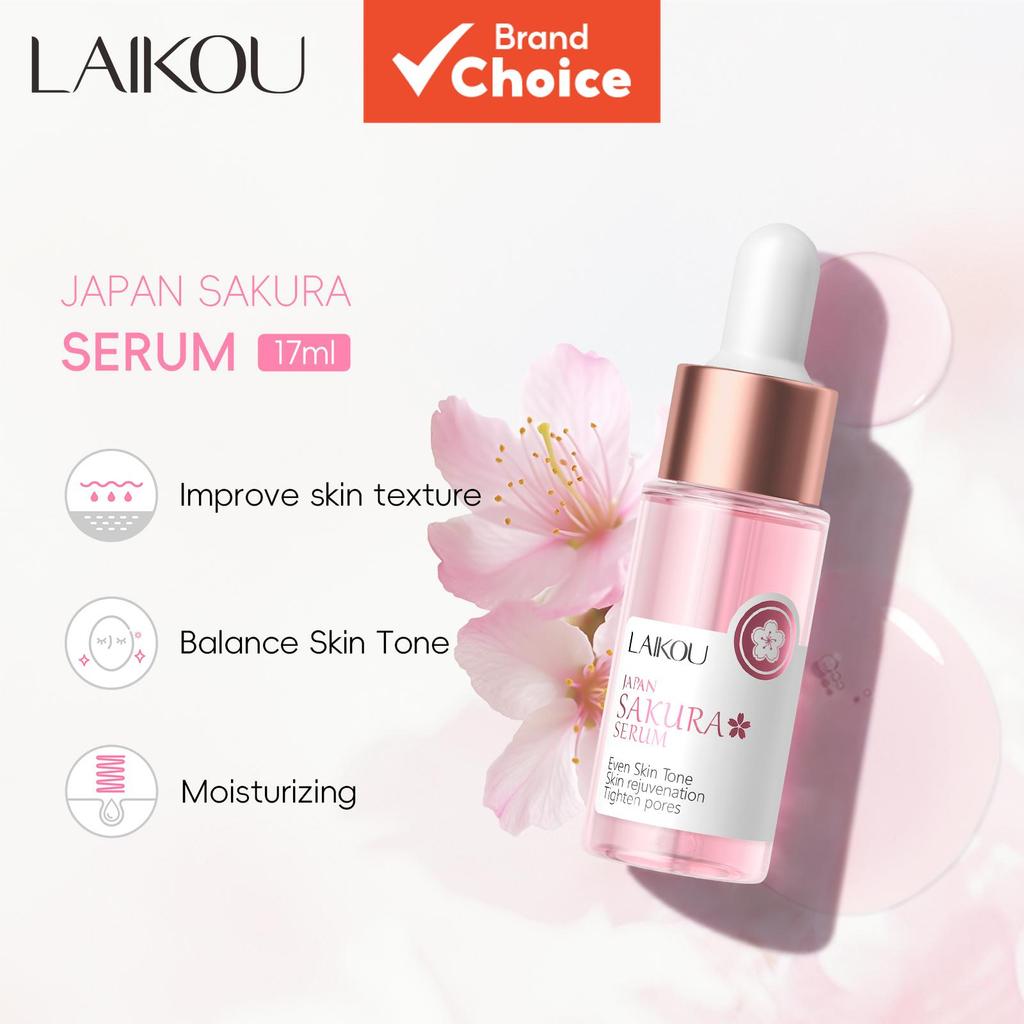 LAIKOU Japão Sakura Facial Essência de Flor de C