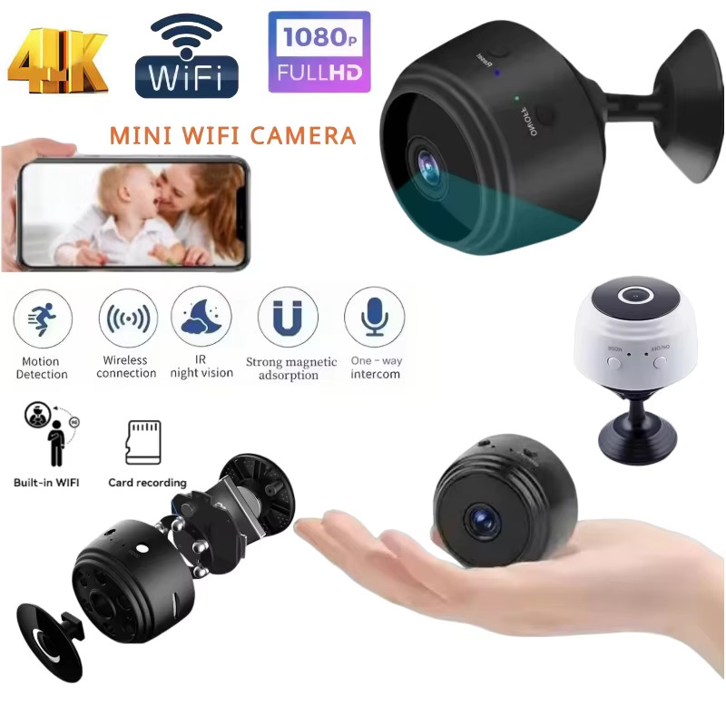 Câmera Wi-Fi Sem Fio 4K HD A9 Mini Gravador De V�