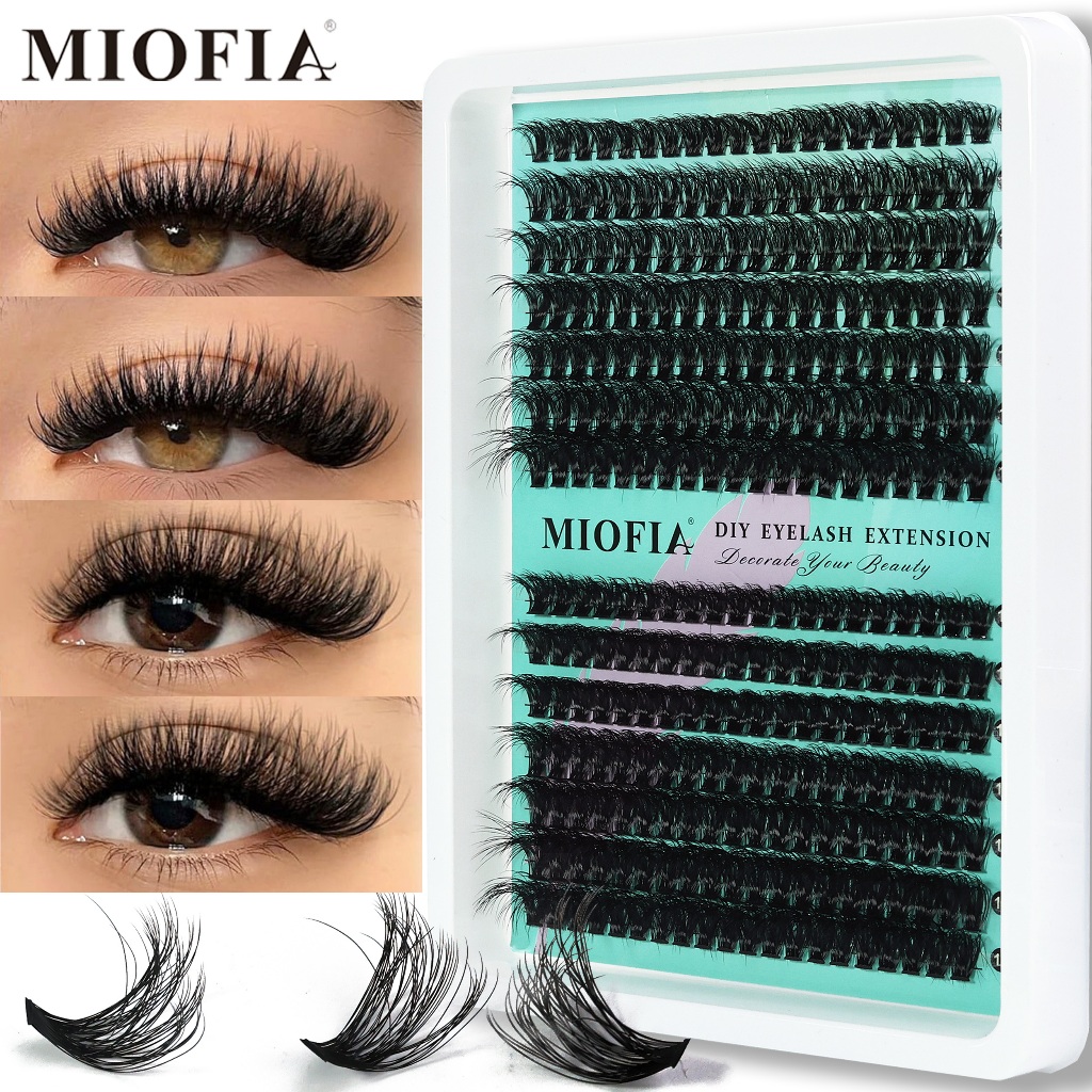 Conjunto de cílios MIOFIA 3D 10-18 mm estilo mist
