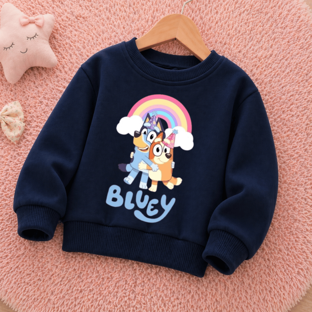 Moletom Infantil Bluey Bingo desenho moletom flane
