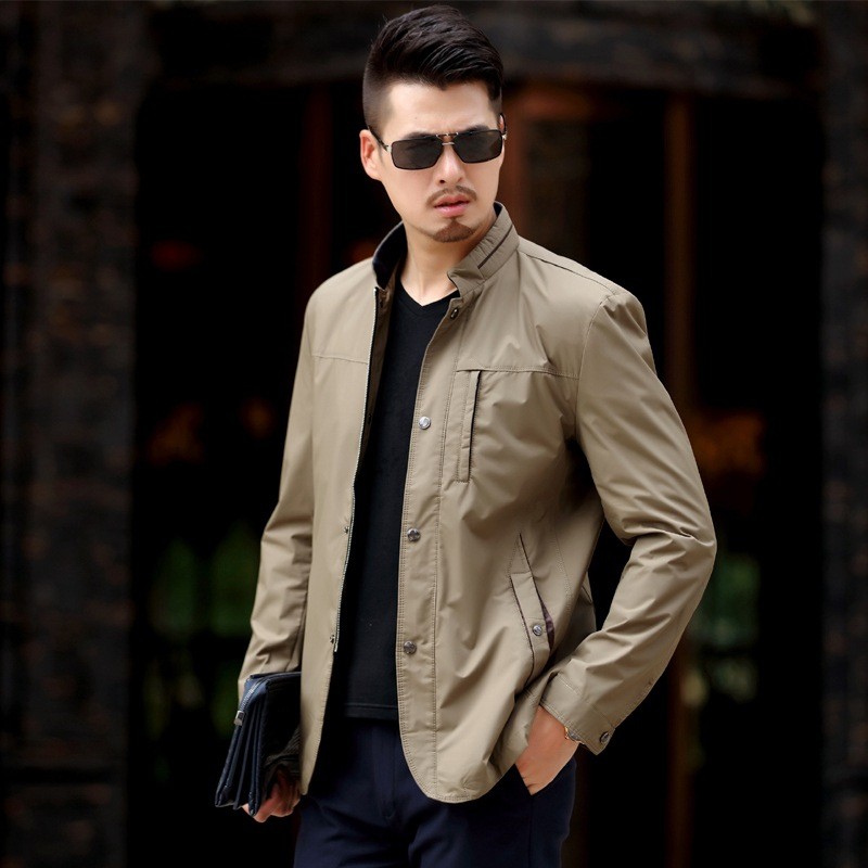 Jaqueta Jeans Primavera e Outono Nova para Homens 