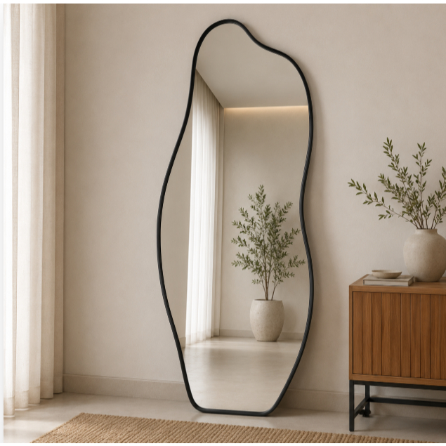 Espelho Decorativo 120×50 Com Moldura Moderno