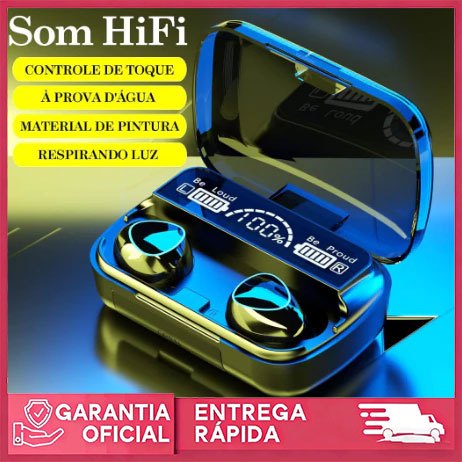 M10 Bluetooth 5.3 Estéreo TWS Fones De Ouvido Sem