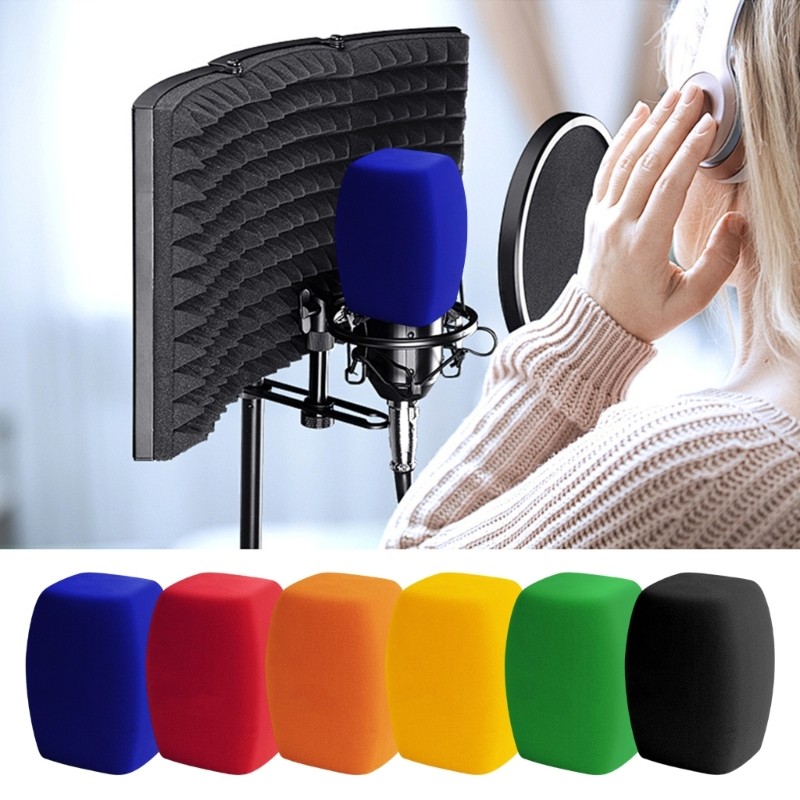 Capa Microfones Espuma Acústica Quadrada Ya * Amo