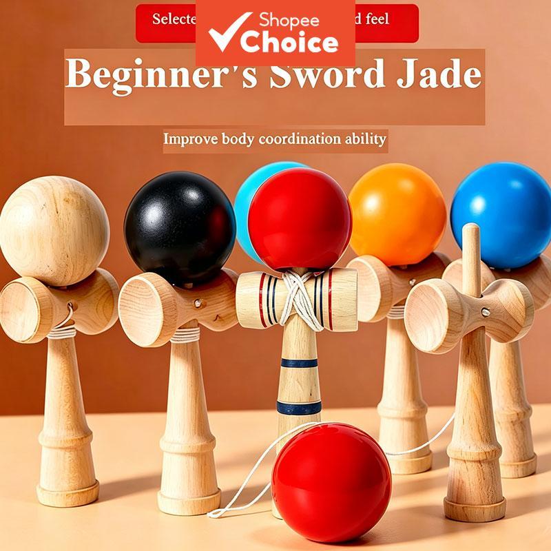Brinquedo Kendama de Madeira Jogo de Habilidade Bo