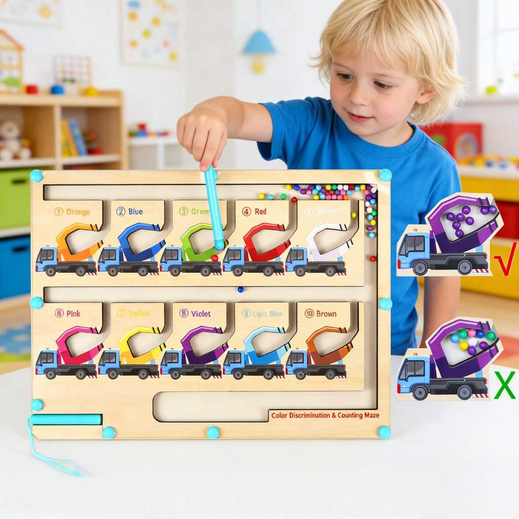 Montessori Jogos De Classificação De Cores Magn�