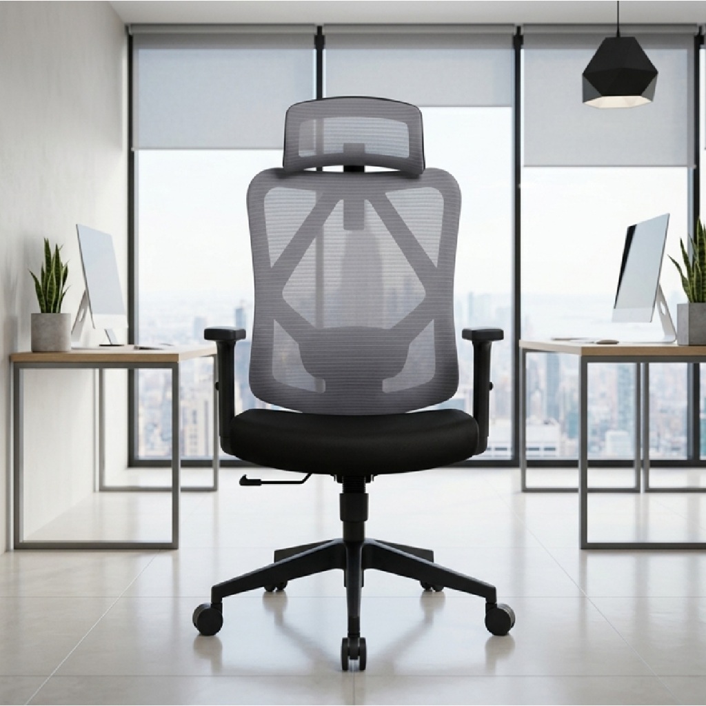 Cadeira Ergonomica Stoel Sync Preta Cinza Lombar A
