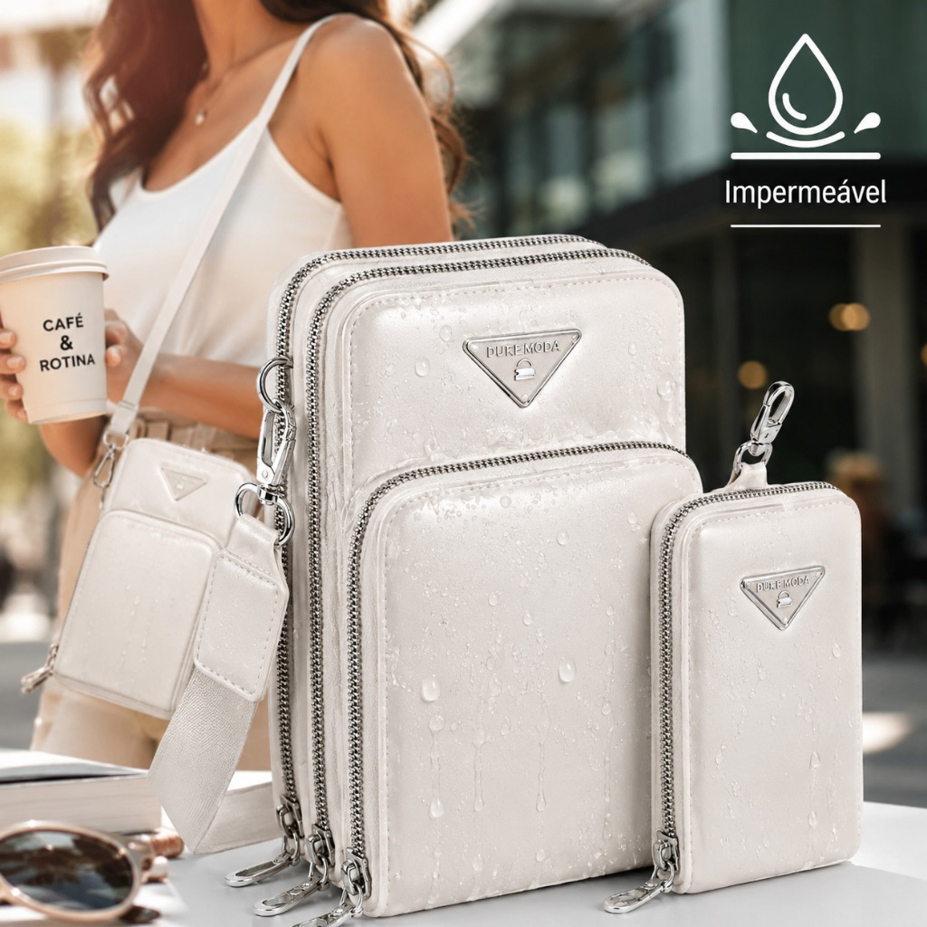 Bolsa Feminina Transversal Porta Celular Carteira
