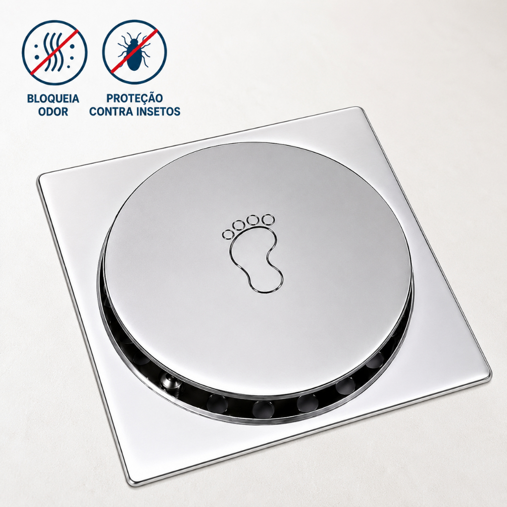 Ralo Click Inteligente Inox 10×10 Banheiro An