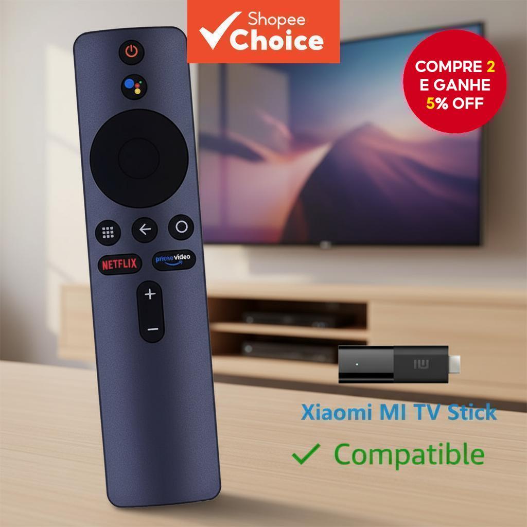 Xiaomi Mi TV Stick Mi Box 4K Controle Remoto Compa