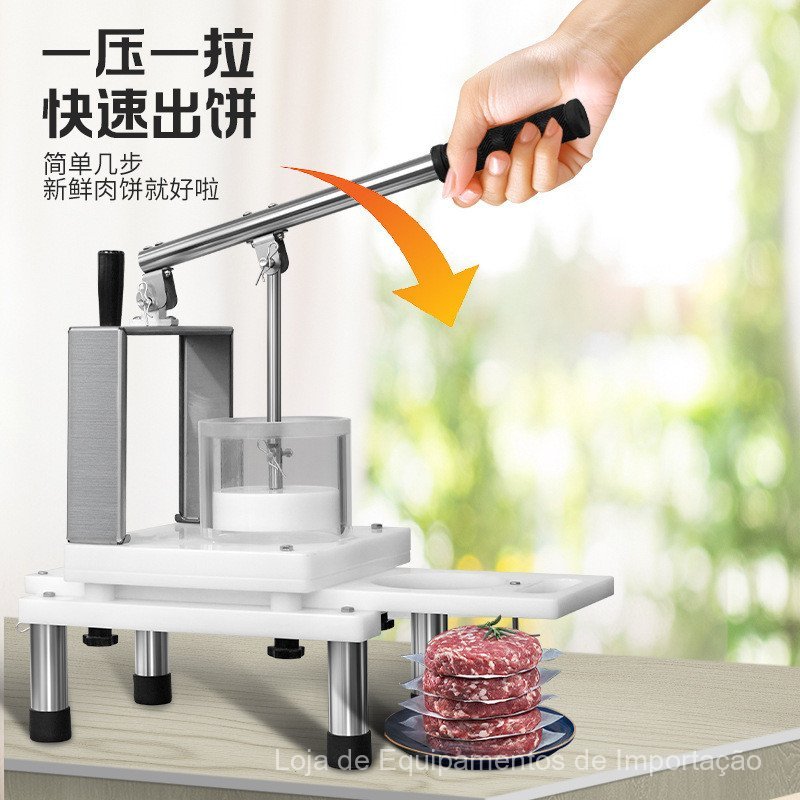 Prensa manual para carne, utilizada para fazer ham