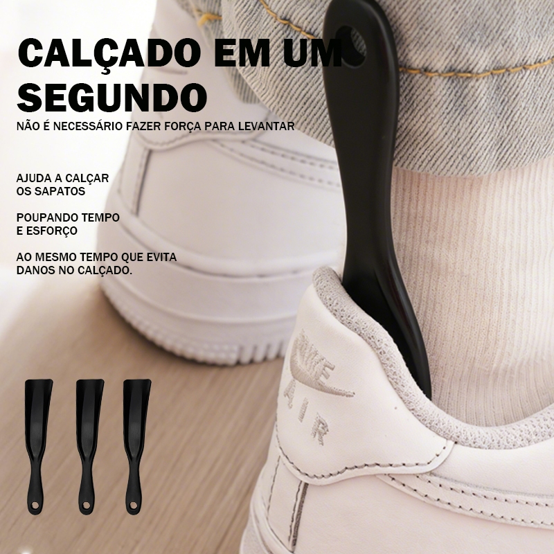 Calçadeira unissex, fácil de calçar e descalça