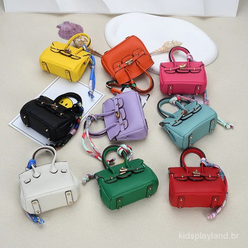 Mini Bolsa Pendente Pequeno Chaveiro Acessório H 