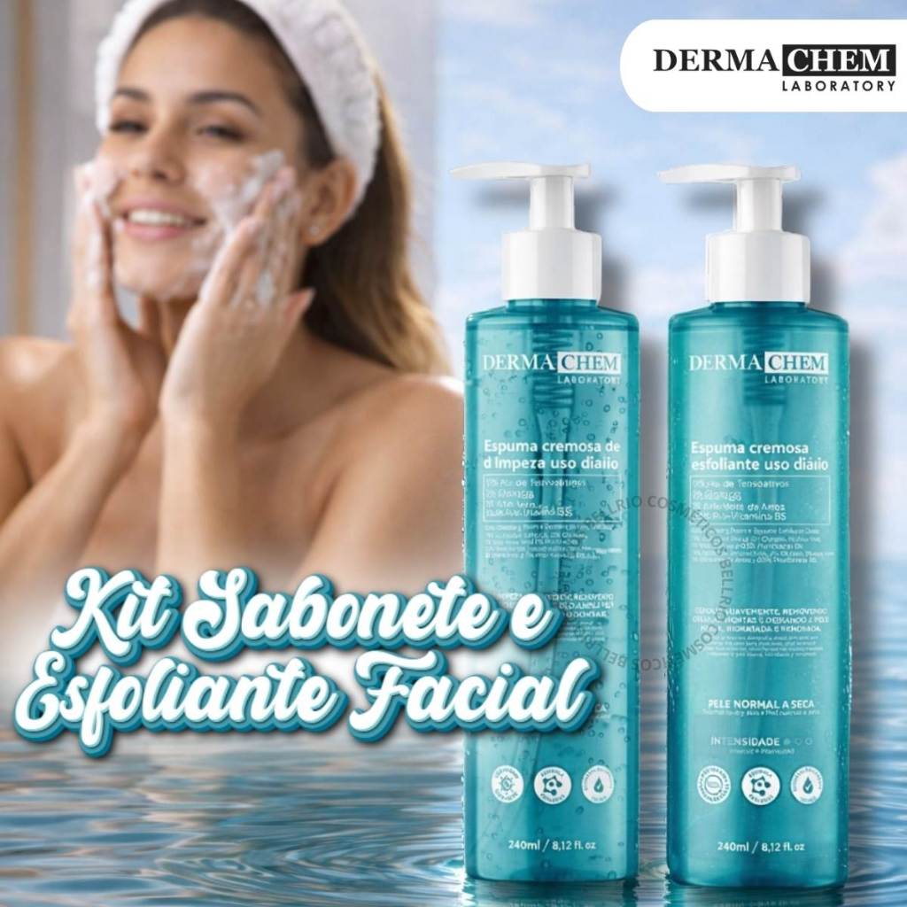 Kit Skin Care Sabonete e Esfoliante Espuma de Limp