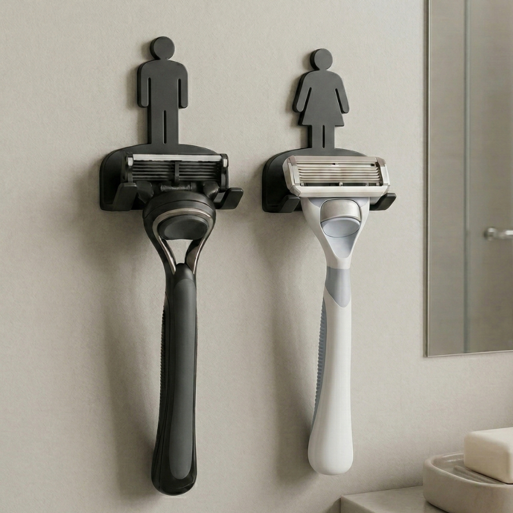 Suporte para Lâmina de Barbear Parede com Fita 3M